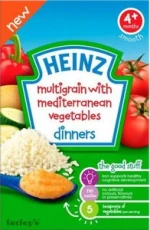 Heinz 4+ Months Multigrain with Mediterranean Vegetables Dinners 125g