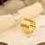 Import High-End Decorative Rose Gold Napkin Ring for Weddings from China
