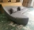 Import High End Modern Home Furniture Moon sofa Sectional L fiberglass Shaped Fabric Couch Living Room Sofa from China