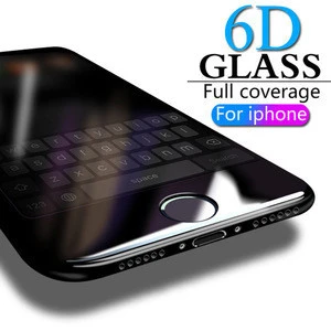 High Quality 5D 6D Cold Carving Tempered Glass Screen Protector For iPhone Xs max Full Glue Covered Tempered Glass Film