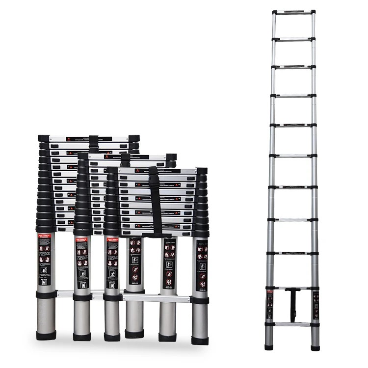 high quality  aluminum ladder foldable telescopic ladder 5.8