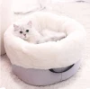 High Quality Cat Bed New Design Soft Small Dog Bed Washable Round Pet Bed with Removable cover