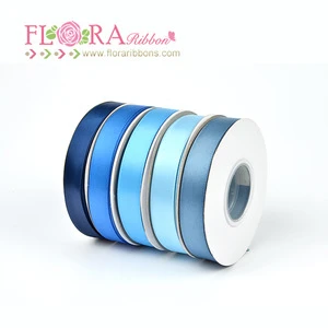 High quality christmas double sided 100% polyester wholesale satin ribbon