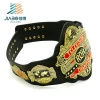 high quality Custom Made military  leather with logo in  gold plating  Taekwondo  metal man belt