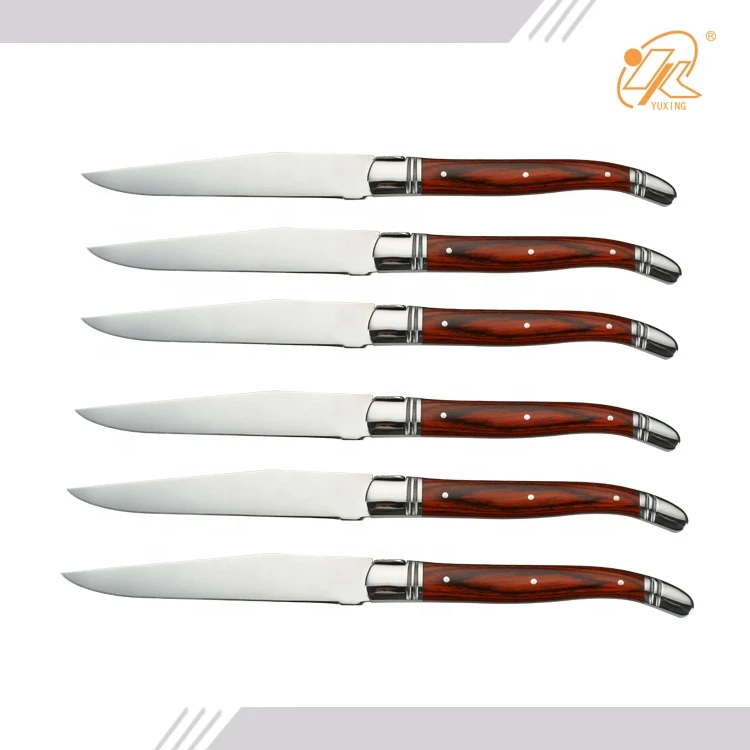 High Quality Custom Premium Cutlery Stainless Steel Serrated blade Steak Knife Set