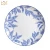 Import High quality fine bone china dinnerware, blue and white catering dinner plates from China