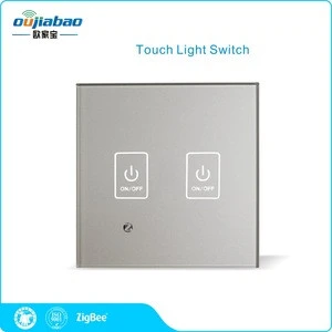 High quality glass panel zigbee ha1.2 phone romate wall switch for home automatic