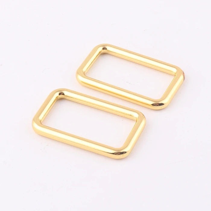 high quality gold color 30mm zinc alloy metal rectangle adjustable buckle for bag accessories