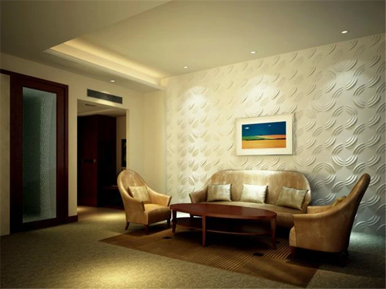 High Quality Luxury PVC Living Room PVC 3D Wall Panel