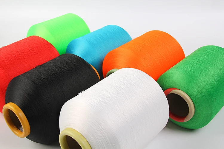 High quality Oeko-Tex 4075 ACY colored spandex air covered elastic yarn polyester covered spandex yarn