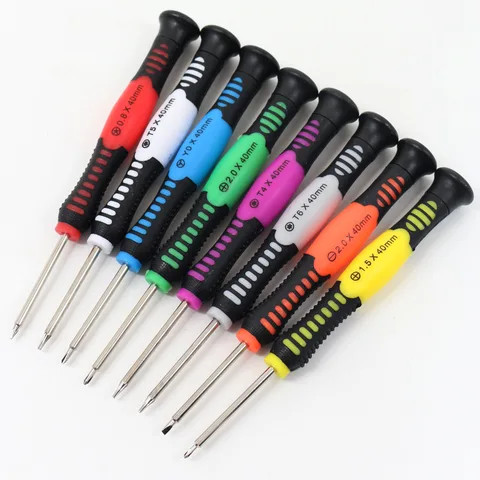 High Quality Plastic Handle Precision Screwdriver For Repair Cellphone Magnetic Mini Precision Screwdriver