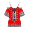 High quality printing ethnic bohemian adjustable floral beach suspender dress