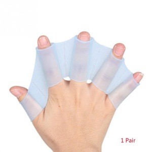 High Quality Silicone Hand Fins Swim Training Glove Gear Diving Paddle Swimming Water Flippers