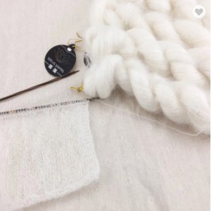 High Quality silk mohair  Blended yarn hand Knitting fancy yarn