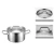 Import High quality Tall body sauce pot with compound bottom Stock pot Sauce pan and stainless steel cookware kitchenware for restaura from Pakistan