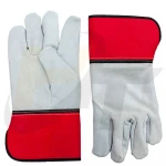 High Quality Wholesale Industrial Welding Safety Working Gloves For Work Double Palm Leather Work Glove