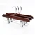 Import High quality wooden pants hanger OEM trouser hanger with clips from China