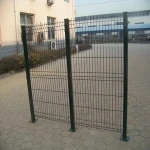 High Security Outdoor Garden Fence  Powder Coated 3V Shape Wire Mesh Panel Fencing