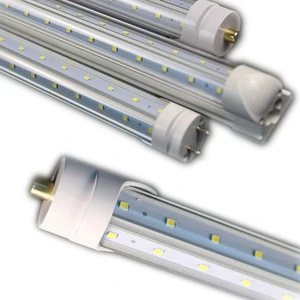 Home And Office Led Lighting Aluminum Pipe  UL 4FT 5FT 6FT 8FT V Shape Cooler Tube LED Refrigerator Lamps