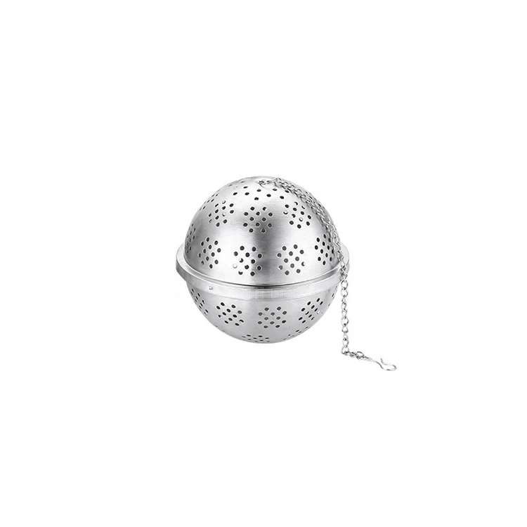 Home reusable tea infuser basket stainless steel tea ball infuser customized