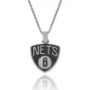 Hop Hop Basketball Team CZ Stone Necklace Pendant Personalized Iced Out Brooklyn Nets Pendant Sport Pendant For Fans Gifts