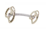 Horseshoe Cheek Bit with Mullen Mouth Piece