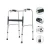 Import Hospital equipment lightweight standing frame walking aid rehabilitation walker frame for disabled from China