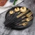 Import Hot 18/8 Stainless Steel Black Gold Cutlery Set Table Knife Kitchen Goods Dinnerware Set Western Flatware Dinner Set from China