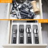 Hot 5 Compartment Plastic Storage Utensil Flatware Cutlery Tray Kitchen Drawer Organizer