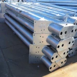 Hot dip galvanized steel structures with fabric covered