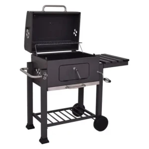 Hot Product pellet smoker grill With Side Table luxury Trolley bbq smoker grill commercial for outdoor