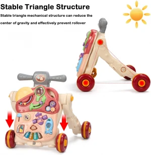 Hot sale baby walker toy multi function music walkers baby walker