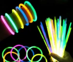 Hot Sale Custom Printing 8 Inch Chemical Light Led Party Bracelets NeckGlow sticks Led Glowsticks Foam Glow in dark Sticks