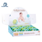Hot Sale Eco-friendly Safe Soft Silicone Hand Ball Toys Non-toxic Soft Rubber Newborn Baby Rattles