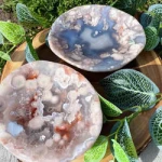 Hot sale flower agate bowl natural stone crystal