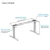 Import Hot Sale in the Western Countries Stainless Steel Height Adjustable Electric Standing Computer office Desk teble from China