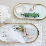 Hot Sale Jewelry Ring Holder Home Decoration Ceramic Jewelry Storage Plate Gift