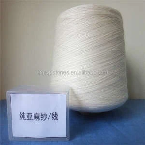 Hot sale Linen blended yarn Good price High quality 100% flax yarn 1/2 bleached linen yarn