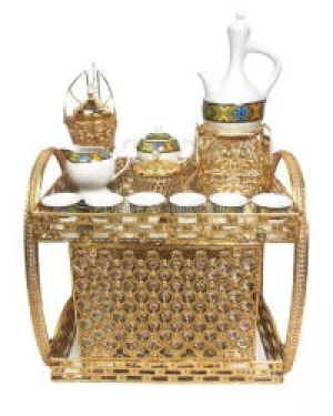 hot sale new arrival arabic two floor ethiopian coffee rekebot tea tray table set