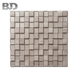 Hot Sale New Natural Polished White Tile Glass Marble Mosaic