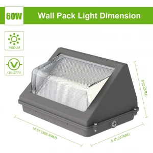 hot sale photocell sensor 80w 100w 120w 60w LED Wall Pack Lamp Outdoor LED Wall Light