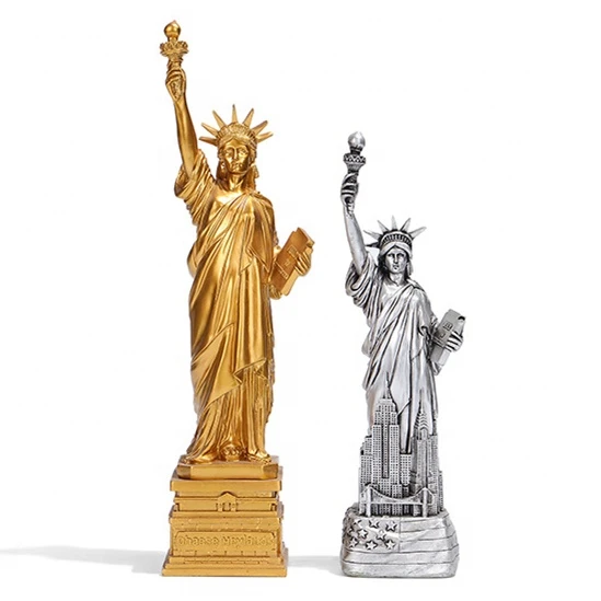 Hot Sale Polyresin Statue of Liberty  Souvenirs New York Resin Statue Famous Figure Home Decor