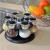 Import Hot Sale Revolving Spice Rack with 6 Clear Glass Spice Jar Set for Herbs from China