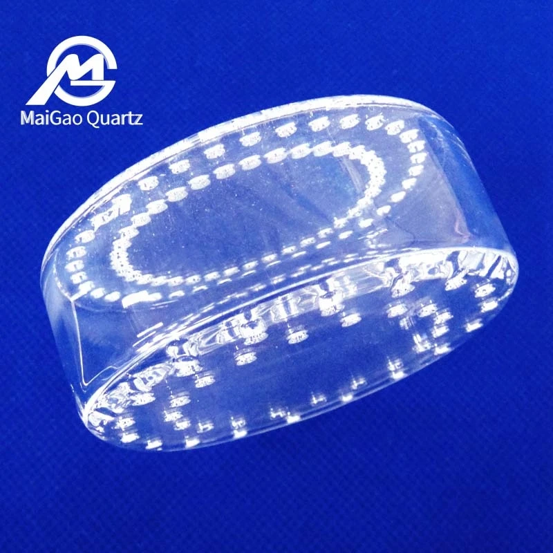 Hot sale silicon glass cylinder Quartz box with holes