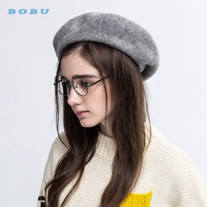 Hot sales Designer Wool Colorful beret woman hat custom cashmere beret hats