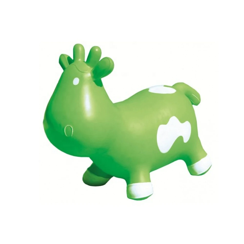 Hot sales Jump Animal Bouncy Hopper Inflatable Ride On Rubber Bouncing Toys Jumping cow For Kids