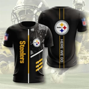 Hot Sales NFL Cowboys Buccaneers Steelers Packers cotton Plus size 6XL aborbring Sport Short Sleeves NFL T-Shirt