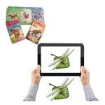 hot-sell kids education toy augmented reality  animals learning card
