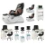 Import hot sell salon pedicure equipment nail salon furniture spa pedicure chair from China