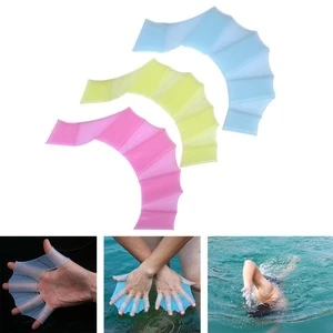 Hot Sell Training Diving Silicone Gear Fins Hand Flippers swimming Webbed Gloves